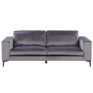 Beliani 3 Sitzer Sofa aus Samtstoff Retro VADSTENA  