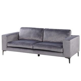 Beliani 3 Sitzer Sofa aus Samtstoff Retro VADSTENA  