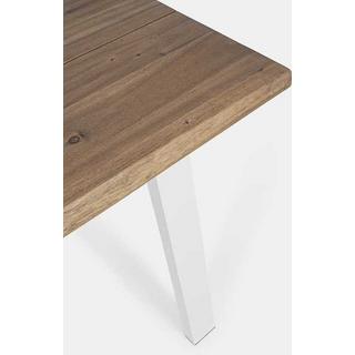 mutoni Table de jardin Oslo 200x100 FSC blanc naturel  