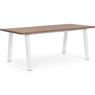 mutoni Table de jardin Oslo 200x100 FSC blanc naturel  