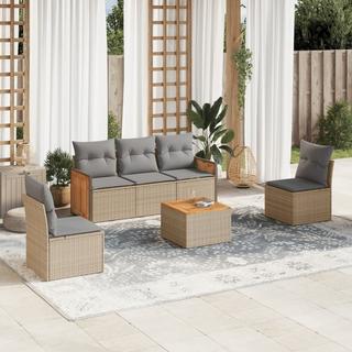 VidaXL set divano da giardino Polirattan  