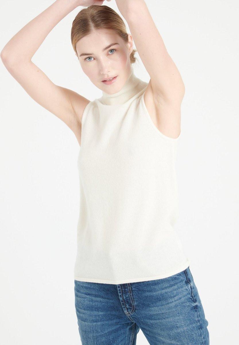 Studio Cashmere8 LILLY 13 Ärmelloser Rollkragenpullover  