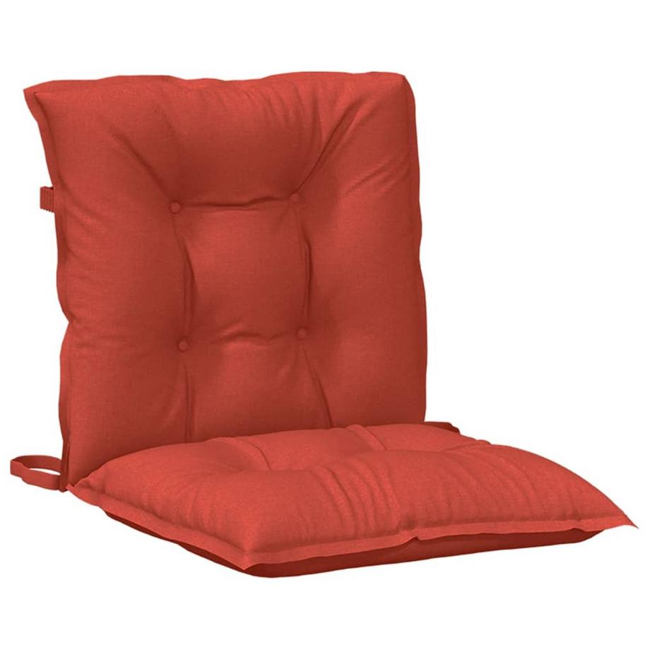 VidaXL Coussin de chaise à dossier bas tissu  