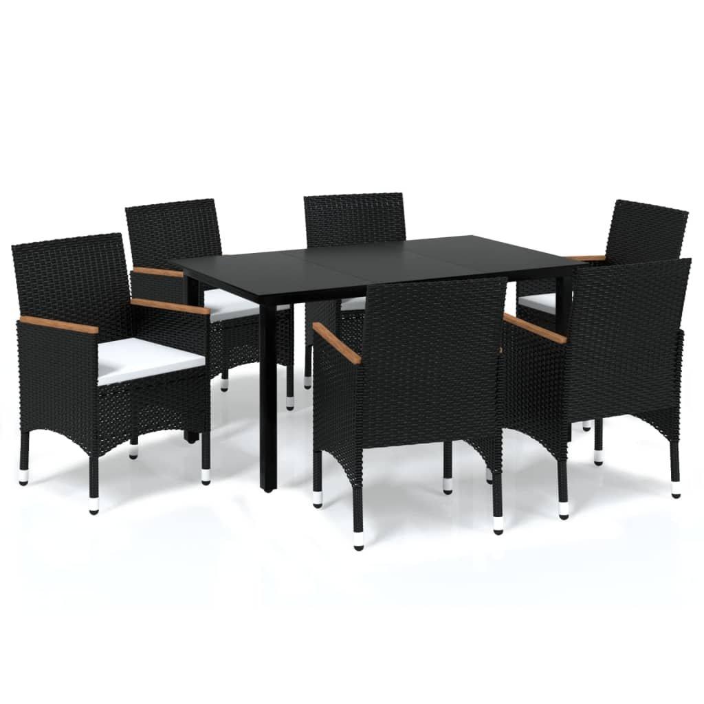 VidaXL set da pranzo Polirattan  