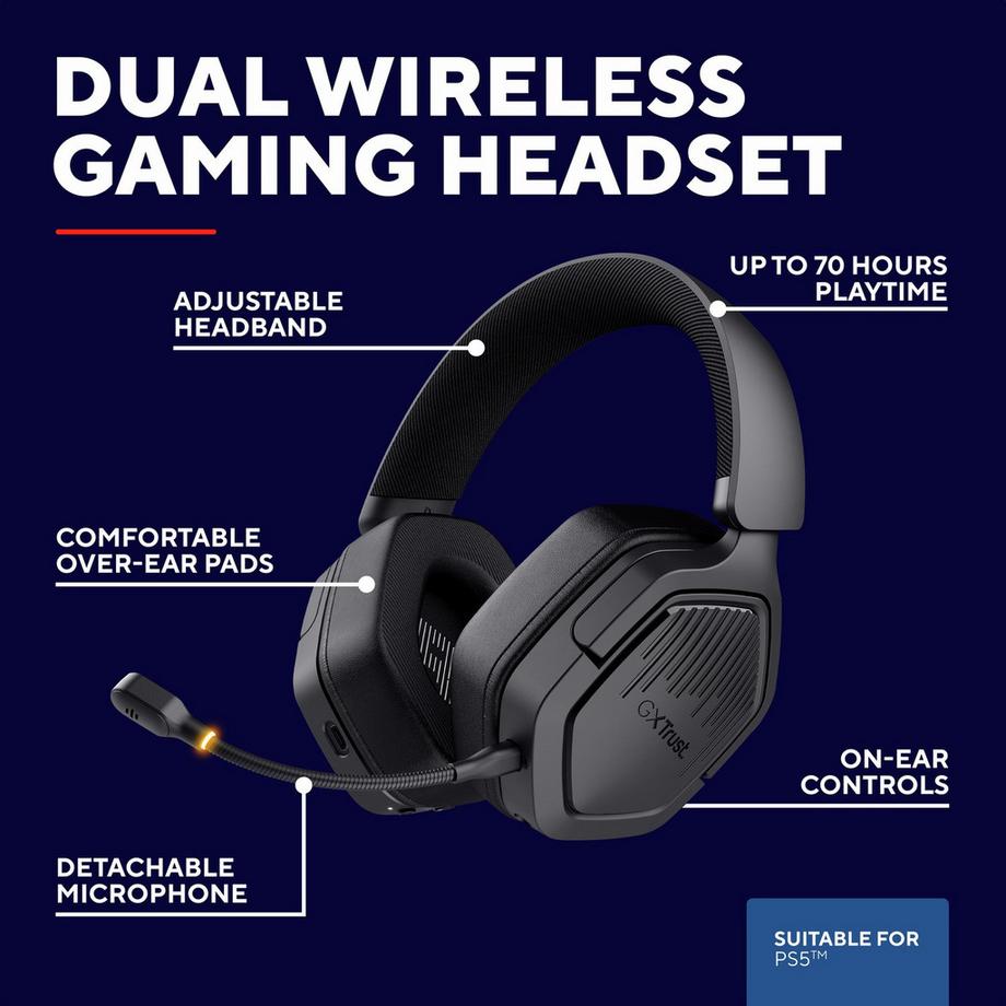 Trust  Carus Kabelloses Gaming-Headset PS5 