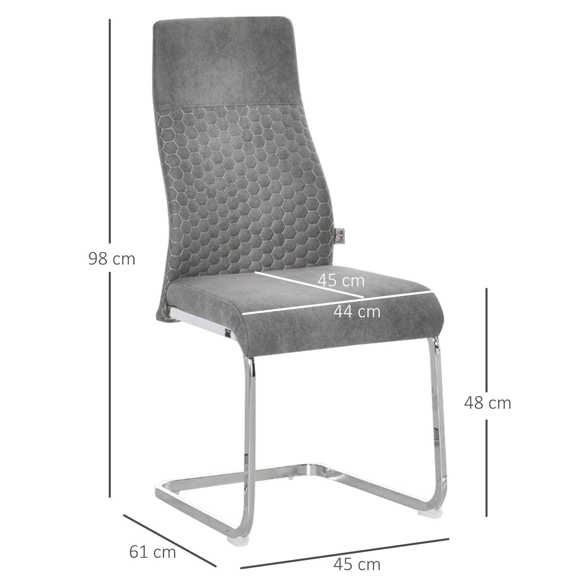 HOMCOM Chaises de salle à manger  