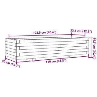 VidaXL Pflanzgefäß imprägniertes kiefernholz  