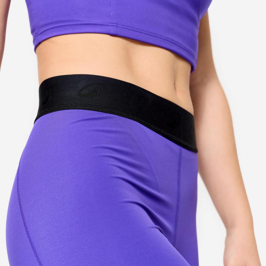 DOMYOS  Legging femme taille élastique polyamide 