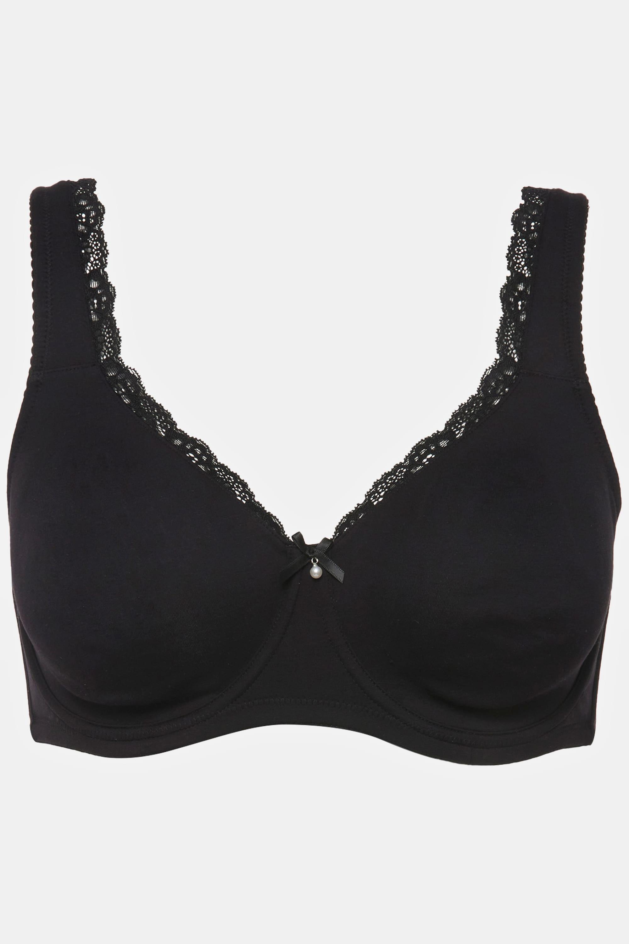 Ulla Popken  Soutien-gorge à armatures, liserés en dentelle - bonnet C-D 