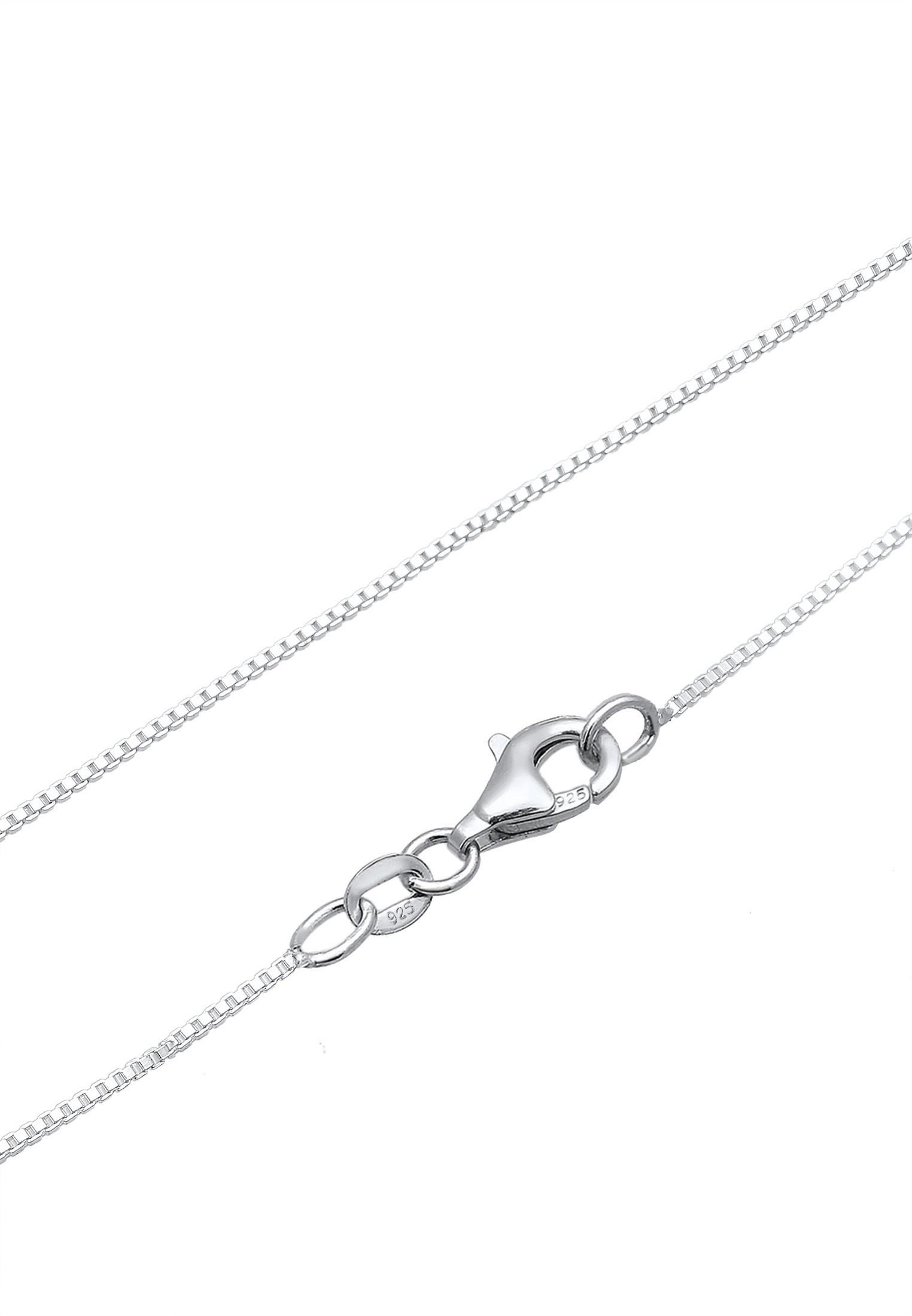 Kuzzoi  Halskette  Venezianer Kette Basic Oxidiert 925 Silber 