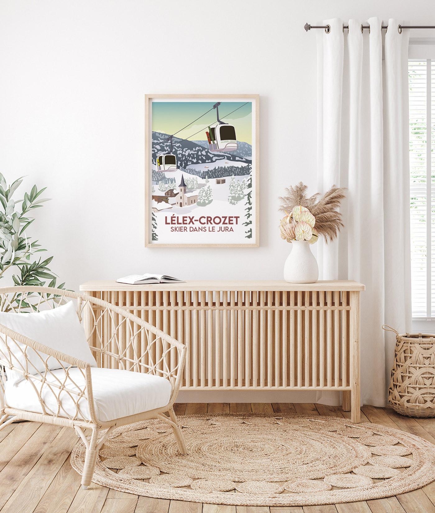 La-Jonx Lélex - Skier dans le Jura - Poster  