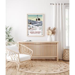 La-Jonx Lélex - Skier dans le Jura - Poster  