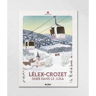 La-Jonx Lélex - Skier dans le Jura - Poster  