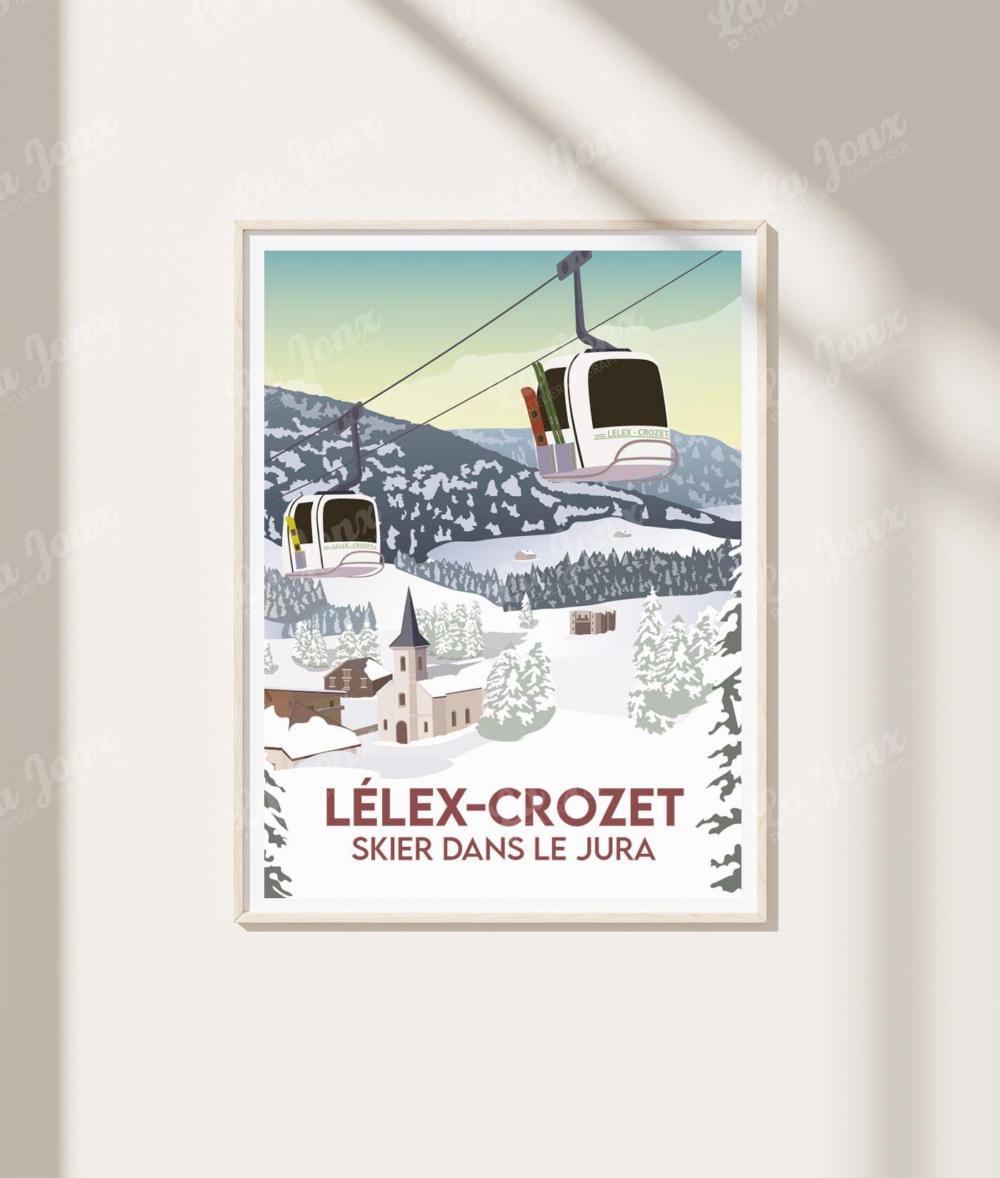 La-Jonx Lélex - Skier dans le Jura - Poster  