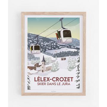 Lélex - Skier dans le Jura - Poster