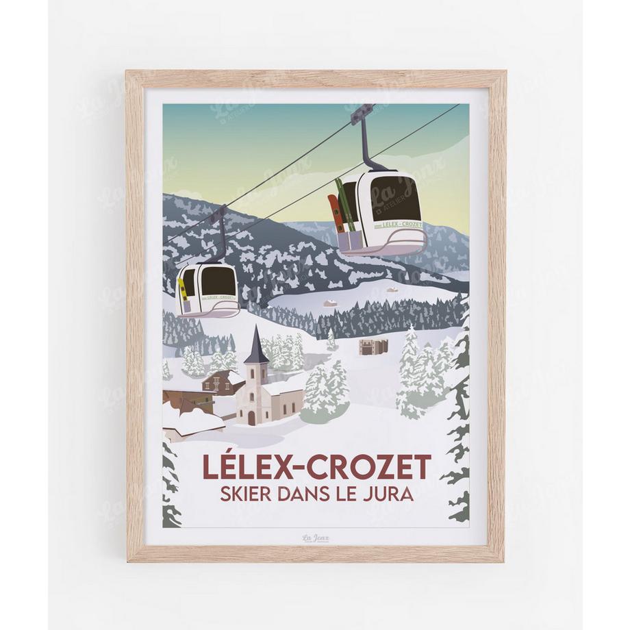 Lélex - Skier dans le Jura - Poster