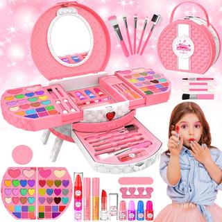 Activity-board  Trousse de maquillage pour enfants trousse de maquillage avec support portable, maquillage lavable trousse de maquillage pour enfants 