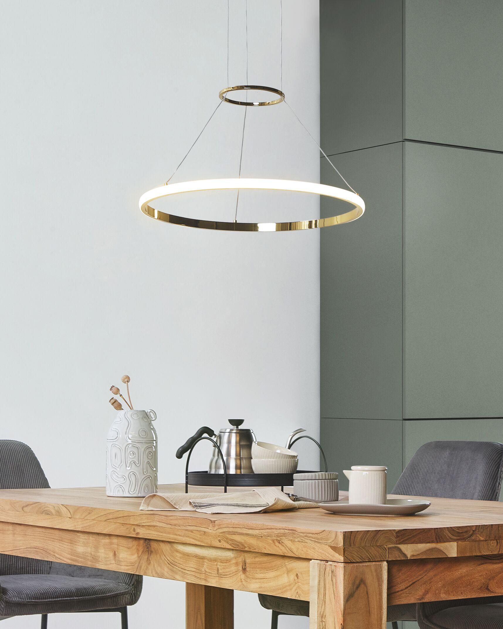 Beliani Lampe suspension en Aluminium Moderne TANO  