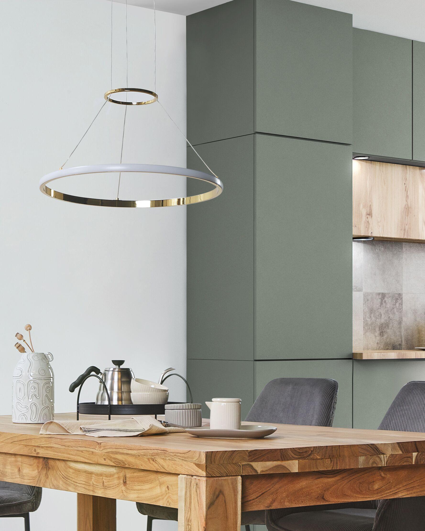 Beliani Lampe suspension en Aluminium Moderne TANO  