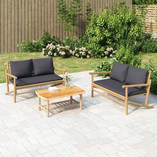 VidaXL Banc de jardin bambou  