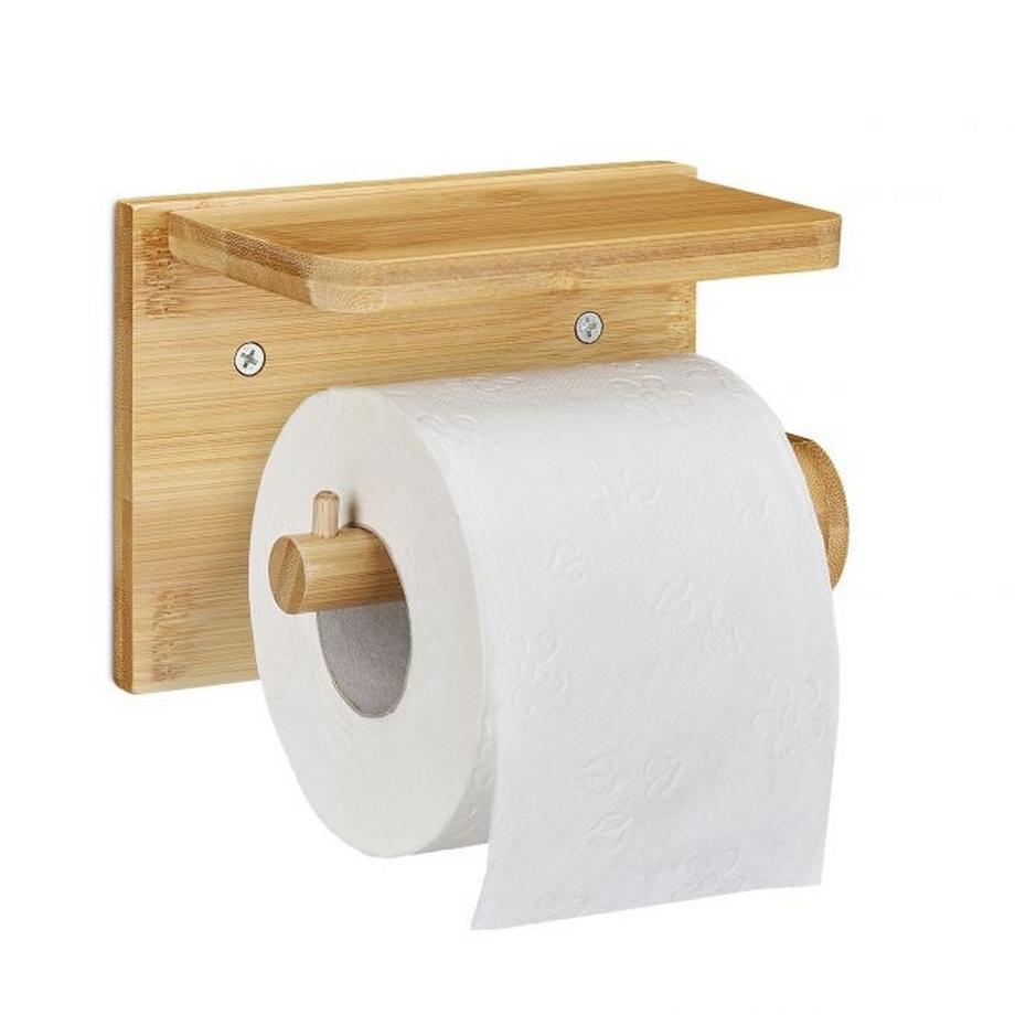 B2X Toilettenpapierhalter mit Ablage  