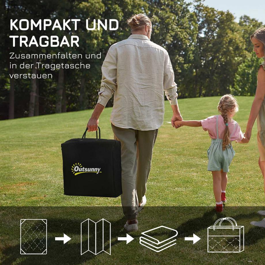 Northio Tappeto Da Esterno Tappeto Reversibile Con Borsa Per Il Trasporto, 182X274 Cm, Blu, Plastica, Tappeto Da Giardino, Tappeto Da Balcone Per Campeggio, Terrazza  