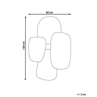 Beliani Wandspiegel aus Glas Modern VOUZON  