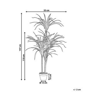 Beliani Pianta artificiale en Materiale sintetico Moderno DRACAENA ANITA  