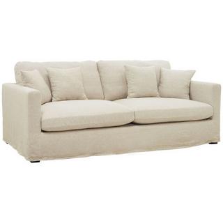 Blanc d'Ivoire Hussensofa Angie Leinen-Mix ecru 215  