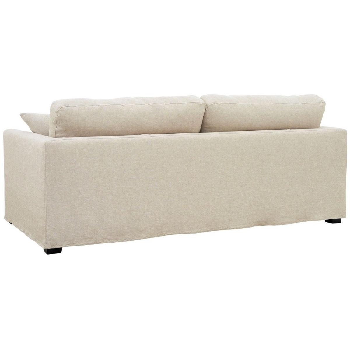 Blanc d'Ivoire Hussensofa Angie Leinen-Mix ecru 215  