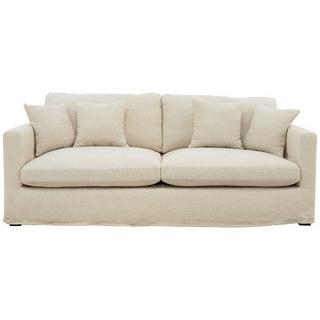 Blanc d'Ivoire Hussensofa Angie Leinen-Mix ecru 215  