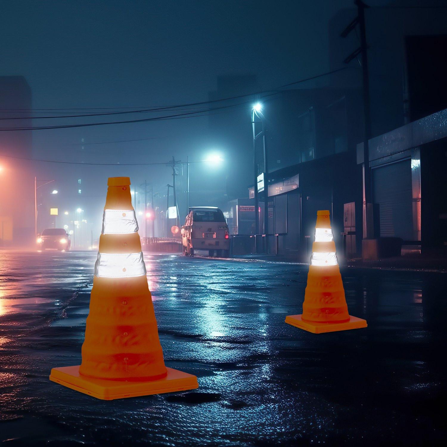 Northix Piloni pieghevoli in set da 4  