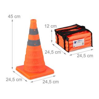 Northix Piloni pieghevoli in set da 4  