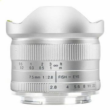 7Artisans 7,5 mm F2.8 APS-C (Canon M) Silber