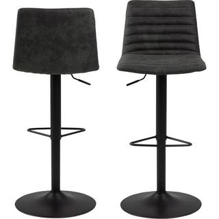 mutoni Tabouret de bar Randy anthracite pivotant 110 (1 pièce)  