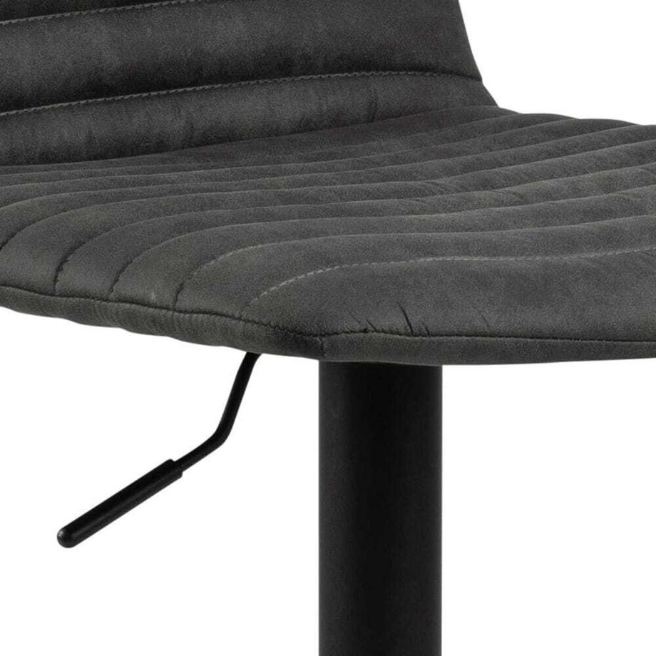 mutoni Tabouret de bar Randy anthracite pivotant 110 (1 pièce)  