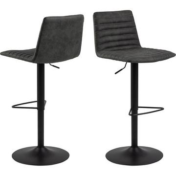 Tabouret de bar Randy anthracite pivotant 110 (1 pièce)