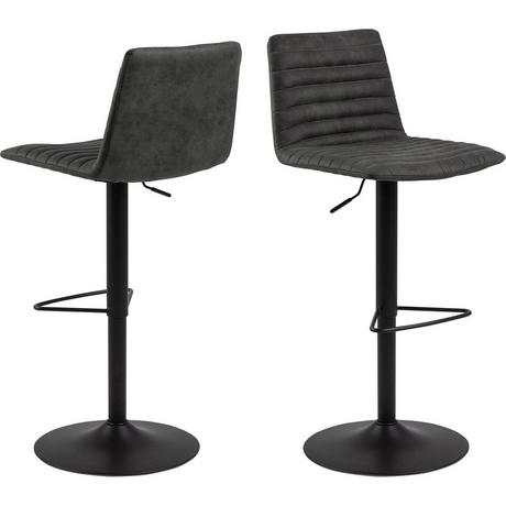 mutoni Tabouret de bar Randy anthracite pivotant 110 (1 pièce)  