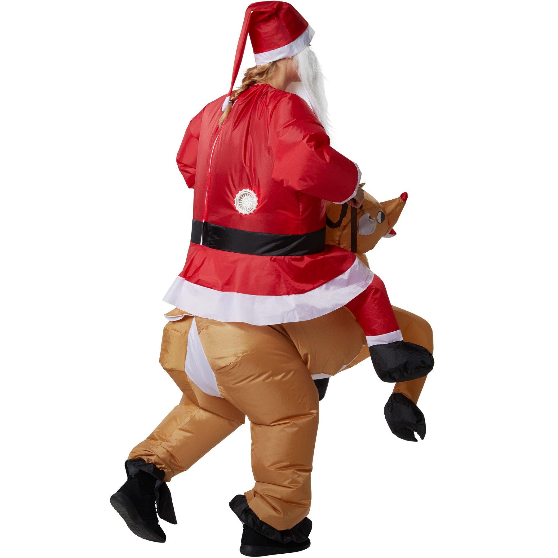 Tectake  Costume autogonflant de Père Noël 