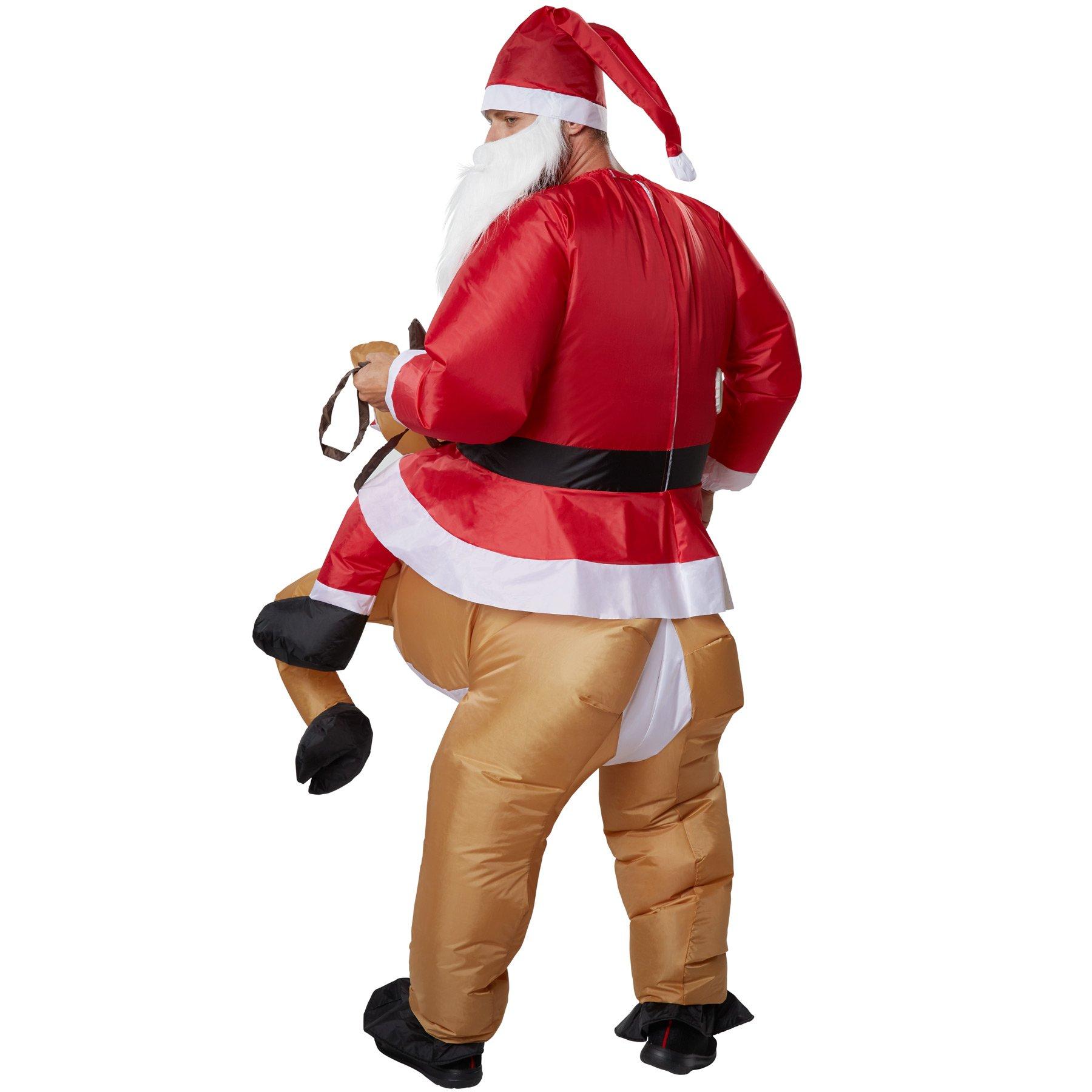 Tectake  Costume autogonflant de Père Noël 