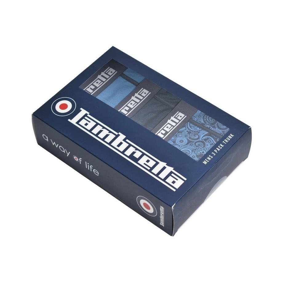 Lambretta Paisley Boxershorts 3er-Pack  