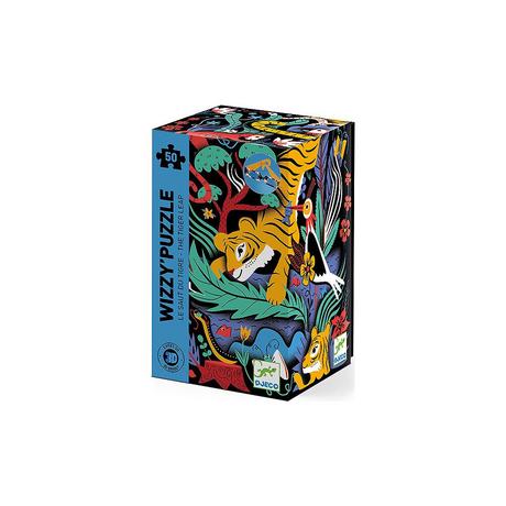 Djeco  Puzzle Wizzy Puzzle Tigersprung (50Teile) 