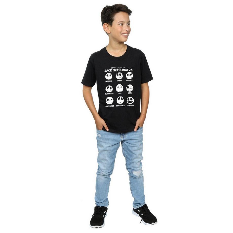 Disney  Nightmare Before Christmas The Many Faces Of Jack TShirt 