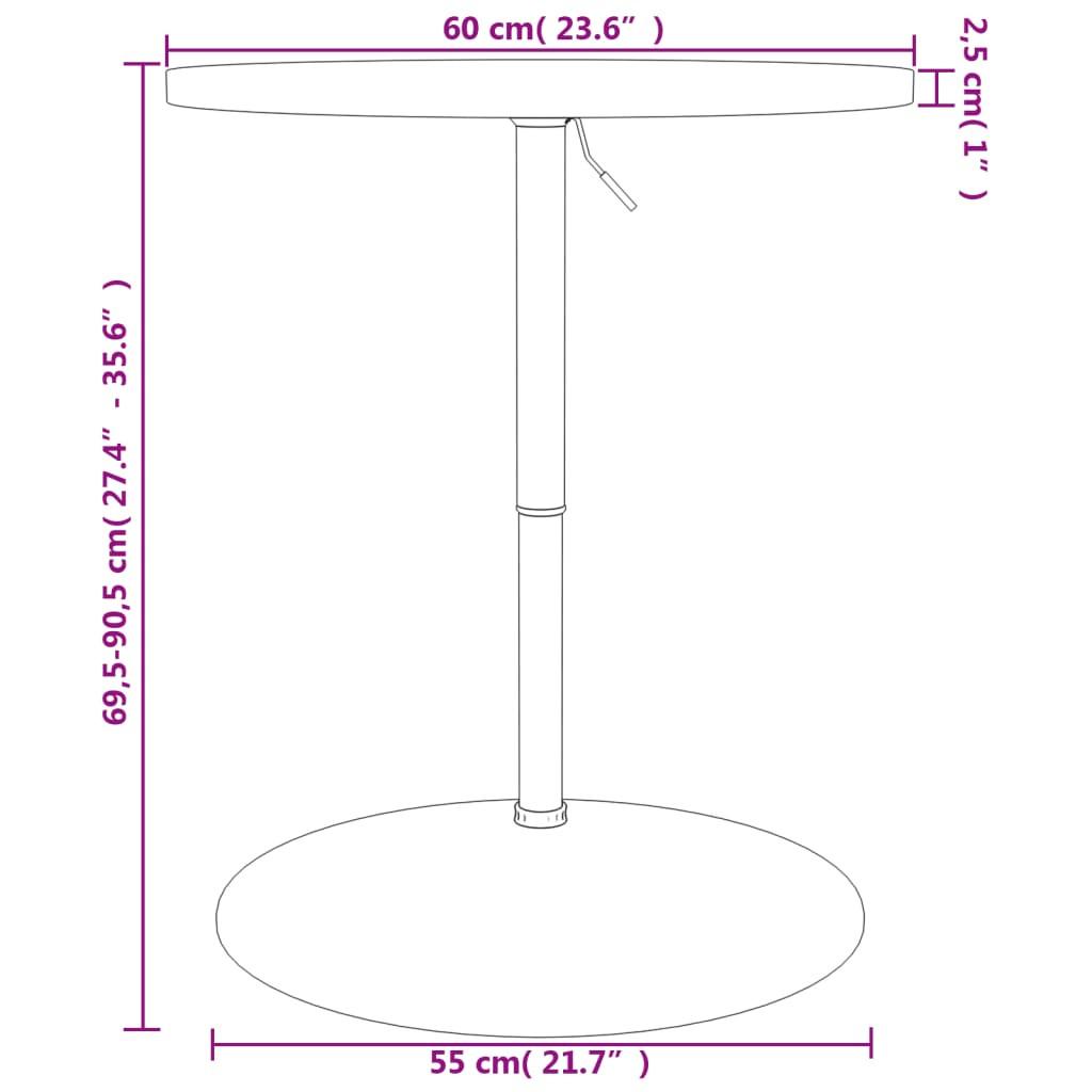 VidaXL  Table de bar bois 