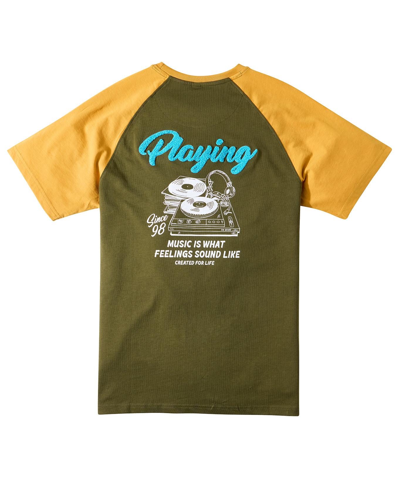 Joe Browns T-Shirt Girocollo Motivo Giradischi DJ  