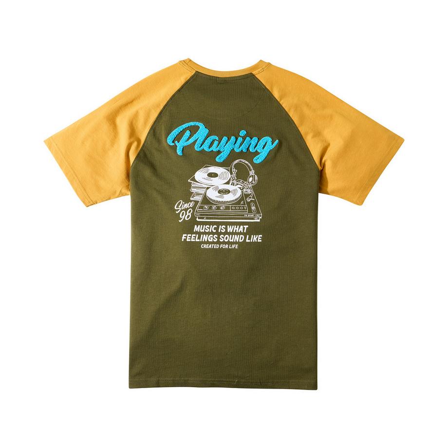 Joe Browns T-Shirt Col Rond Motif Platine DJ  