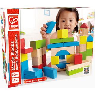 Hape  Hape Blocs à empiler en bois 50 pièces 