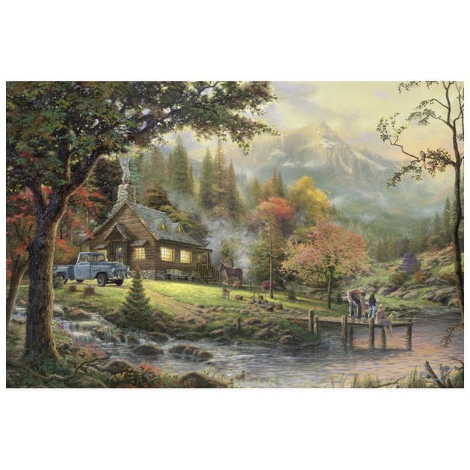 Schmidt Spiele  Puzzle Idylle am Fluss (500Teile) 