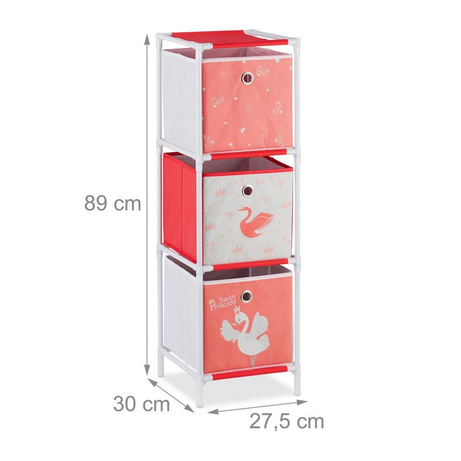 B2X Kinderregal Schwan mit Schubladen  