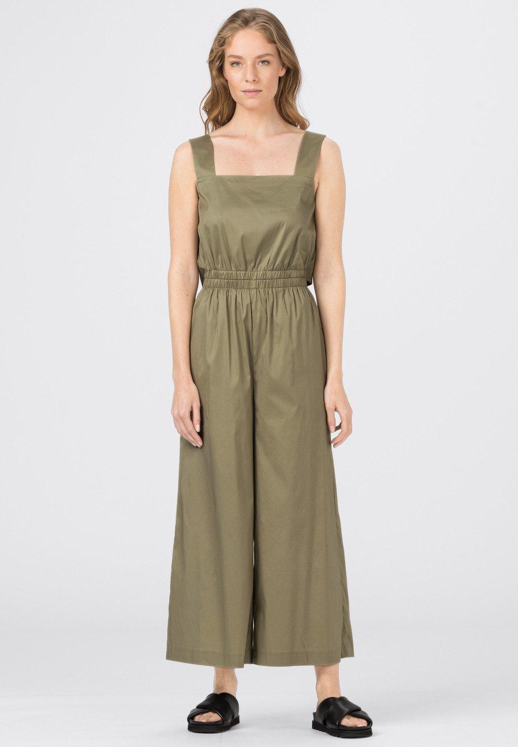 HALLHUBER Jumpsuit aus Baumwollpopelin mit RückenCutout online